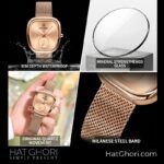 Poedagar Women Rose Gold Luxury HatGhori-1